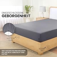 Utopia Bedding - Spannbettlaken 90x190cm - Grau – Ansicht 4