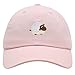 JPAK Cute Sheep Premium Dad Hat Embroidered Baseball Cap Animal Zoo Light Pink