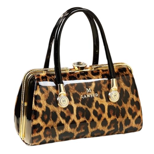 Image of Fashion Leather Women's Top Handle Satchel Crossbody Handbags Diamonds Evening Bag Purses Hard Shoulder Bags | Fashion