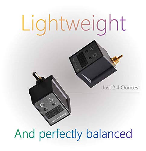 Miniatura 2 de Illusionist Fuente de alimentación USB C recargable de 1950 mAh, pantalla digital, máquina inalámbrica, mini fuente de batería de tatuaje para