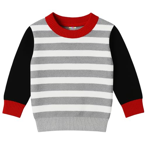 Image of Kuchipoo Boys' Winter Wear Knitted Sweater | Full Sleeves Warm Pullover | Casual & Stylish Kids' Jumper