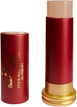 Beauty Forever Stick Foundation, Lightweight Formula Oil Free, Matte Finish Face Foundation, Suitable For All Skin Types, Friendly Cool Natural Looks, Available in 13 Shades SF002 Ivory