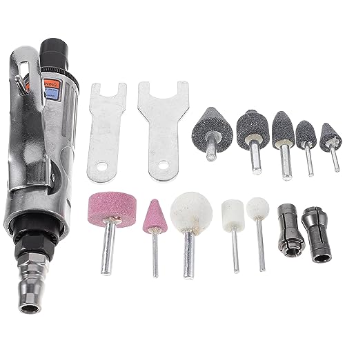 iplusmile Tools Air Die Air-powered for Deburring Air Straight Die Air Air-powered for Polishing Pneumatic Straight Die Steel Small Air Mill
