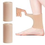 Piriuuo 2 Pcs Ankle Gel Sleeve Padded Skate Socks Ankle Protector for Shoes Ice Skate Guards Padded Ankle Protector Brace Ice Skating Protection for Figure Skating Riding Hockey Roller Inline Ski