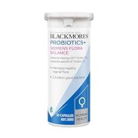 Blackmores Probiotics+ Women's Flora Balance | Supports Healthy Vaginal Flora Balance | 30 Capsules