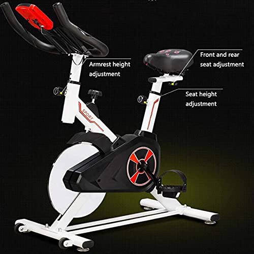 Image of Exercise Bike Indoor Stationary Bike Comfortable Seat Cushion with LCD Detector Heavy Flywheel /Daily Home Fitness /Weight Loss Exercise Bike
