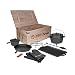 Produktbild TP Premium BBQ Set, Dutch Oven 9-teilig, Feuer-Topf, Bräter, Brat-Pfanne aus Gusseisen, Kessel und Grill-Zubehör ideal für Lagerfeuer, Outdoor und Camping, Geschenk-Set mit Holzkiste