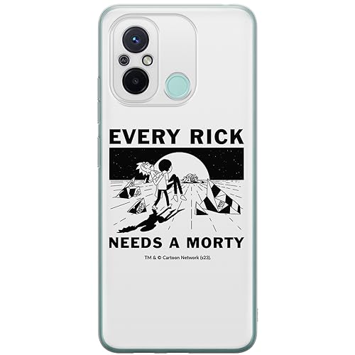 Evita roturas en tu Xiaomi Redmi 12C con la funda de TPU elástico Rick and Morty 045