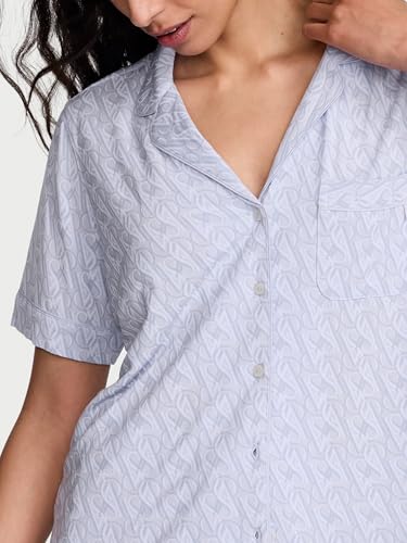 Image of Victoria's Secret Modal Pajama Set, Short Sleeve Button Down Shirt and Shorts, Sleepwear for Women (XS-XXL)