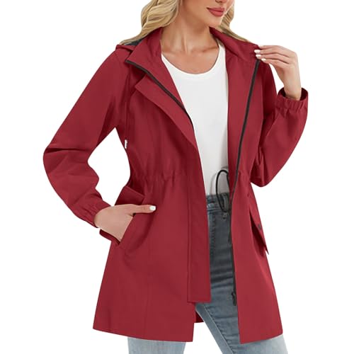 Chaqueta impermeable de mujer softshell negra transpirable y ligera para primavera
