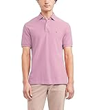 Tommy Hilfiger mens Short Sleeve in Regular Fit Polo Shirt, Pebble Pink, X-Large US