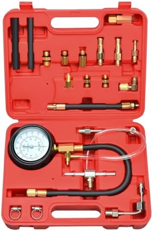 Prokomon 0-140 PSI Fuel Injection Pump Pressure Test; Fuel Pressure Tester Kit for Most of Cars and Trucks