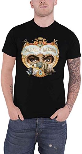 Michael Jackson T Shirt Dangerous Logo Nuevo Oficial De Los Hombr...