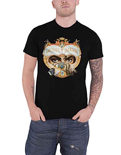 Michael Jackson T Shirt Dangerous Logo Nuevo Oficial De Los Hombr...