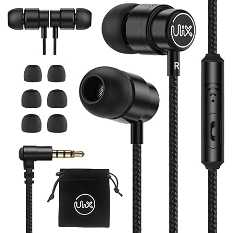 UliX Rider Kopfhörer In Ear Kopfhörer mit Kabel und Mikrofon Cover