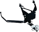 Kuryakyn 7642 Motorcycle Accessory: Trailer Hitch with 1-7/8' Diameter Hitch Ball for 2001-10 Honda Gold Wing GL1800 Motorcycles , Black