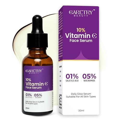 Vitamin C Serum for Glowing Skin – 10% Vitamin C with 5% Niacinam...