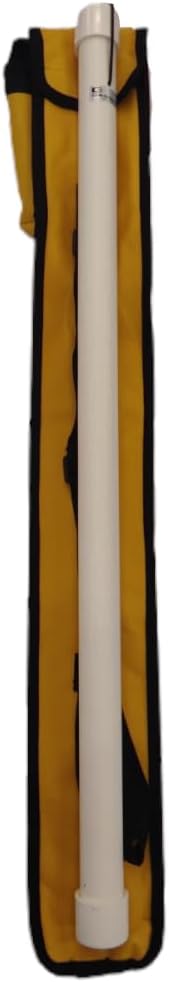 Geodetic Mini Prism 0.94 in (24 mm) w/ 3 Snap-Fit Poles, 0 / -30 mm Offset, Total-Station Compatible, Rugged PVC Carry Tube, Nylon Bag