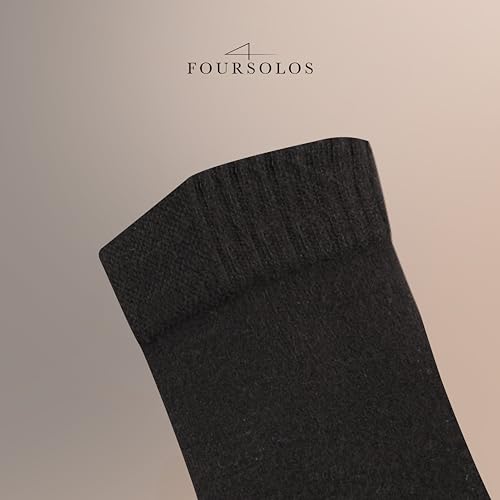 Image of Women's Bamboo Viscose Ankle Socks - 5-Pack Soft Breathable Lightweight Everyday Size 6-9, Black White and Gray
