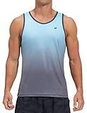 EZRUN Men's Tank Tops Quick Dry Workout Swim Beach Shirts Sleeveless Shirts for Bodybuilding Gym Fitness Training
