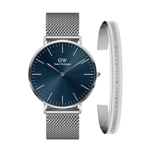 �y�������� Daniel Wellington �_�j�G���E�F�����g�� DW �����Y �r���v Classic 40 Sterling S Arctic + Elan Bracelet S Large �M�t�g�Z�b�g �������v �r�W�l�X �r���v �ގ��M�t�g ����