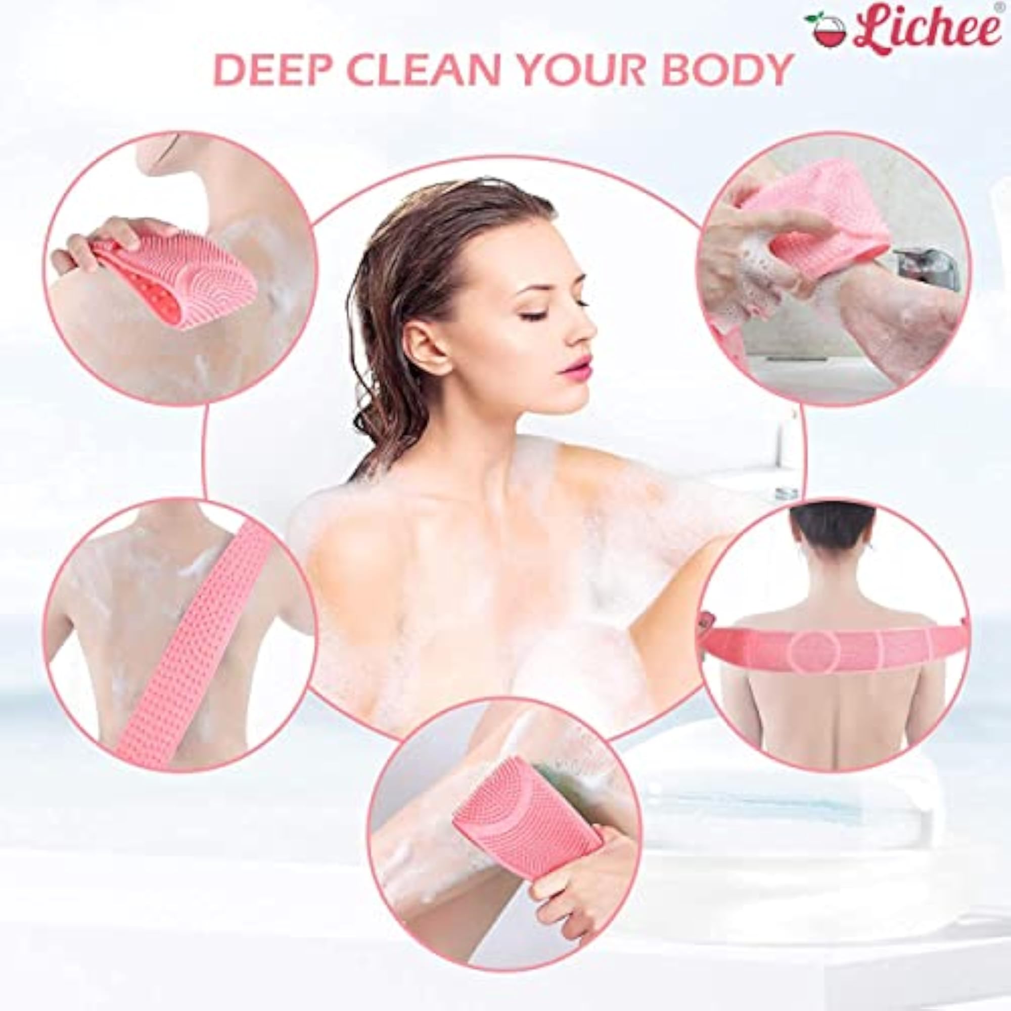Silicone Body Back Scrubber for Deep Cleaning