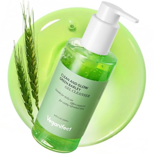 VEGANIFECT LHA Gel to Foam Cleanser, Low pH Gentle Daily Face Wash, Mild Pore Care & Hydrating Cleanser for Smooth, Balanced Skin, Korean Skincare 205ml/6.93 fl oz
