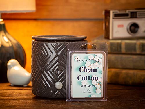 Clean Cotton- Fresh, Calming Cotton Scented Melt- Maximum Scent Wax Cubes/Melts- 1 Pack -2 Ounces- 6 Cubes Gift for Women, Men, BFF, Friend, Wife, Mom, Birthday, Sister, Daughter, Long Lasting - Thumbnail 3