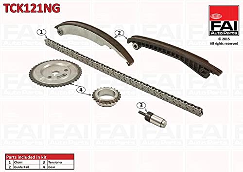 Kit chaîne OE tck121ng Fai pour transmission de moto de route standard