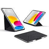 【PITAKA-縦横置き安定】 iPad A16 ケース 11世代/iPad 10世代 ケース 超強力マグネット 衝撃保護 折りたたみ 4つ角度調整 ペン収納 軽量 アイパッド無印 2025/2022対応 安定感 MagEZ Folio 2/ブラック
