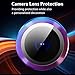 Zeking [2 Pack] for Xiaomi Poco X7 Camera Lens Protector, 9H Tempered Glass Camera Cover Screen Protector Metal Individual Ring [Installation Tray Alignment Kit](Color)