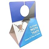 Moth Traps Closet Clothing - (6 Pack) Moths Clothes Trap with Unique Hanging Design, Pheromone Attractant Catches Male Moths Naturally without Toxic Repellant is Family Safe with Long Lasting Effects.