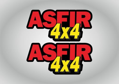 4x4 Decal Stickers Compatible with Toyota ASFIR Truck Body Tailgate Graphics 2PCS Vinyl Exterior Decals (Matte)