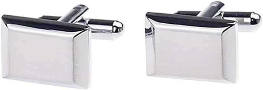 Silver Brushed French Shirt Cufflinks Men's Wedding Shirt Sleeve Stud Cuff Buttons