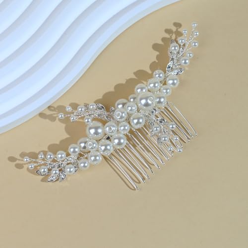 Peine de cabello para boda artesanal SOLENY miniatura 2