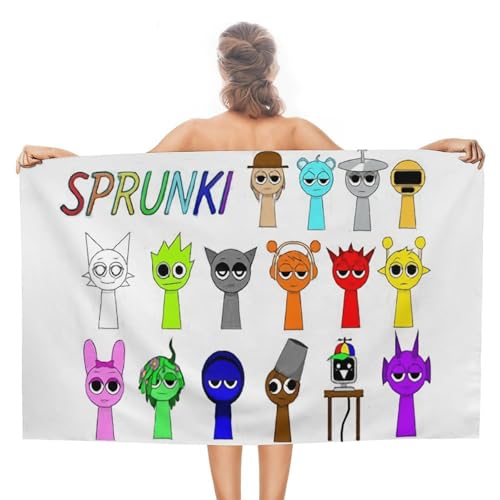 �X�v�����L�[ Sprunki �o�X�^�I�� �唻 �o�X�^�I�� 130*80cm �}�C�N���t�@�C�o�[ �o�X�^�I�� �_�炩���G�� �u�ԋz�� �F�򂹂Ȃ� ���� �ϋv�� �щH�������Ȃ� �R�� �h�L �ʋC �l�C �ɍב@�� �ӂ��� One Size