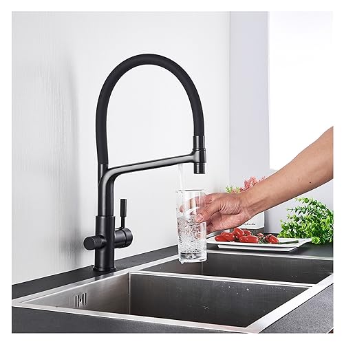 Robinet purificateur d'eau cuisine mitigeur filtre blanc chrome - 5