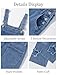 Happy Cherry Teen Girls Adjustable Straps Wide Leg Romper Western Distressed Dungarees Baggy Jean Overalls Fashion Denim Jumpsuit Blue 11-12 Years