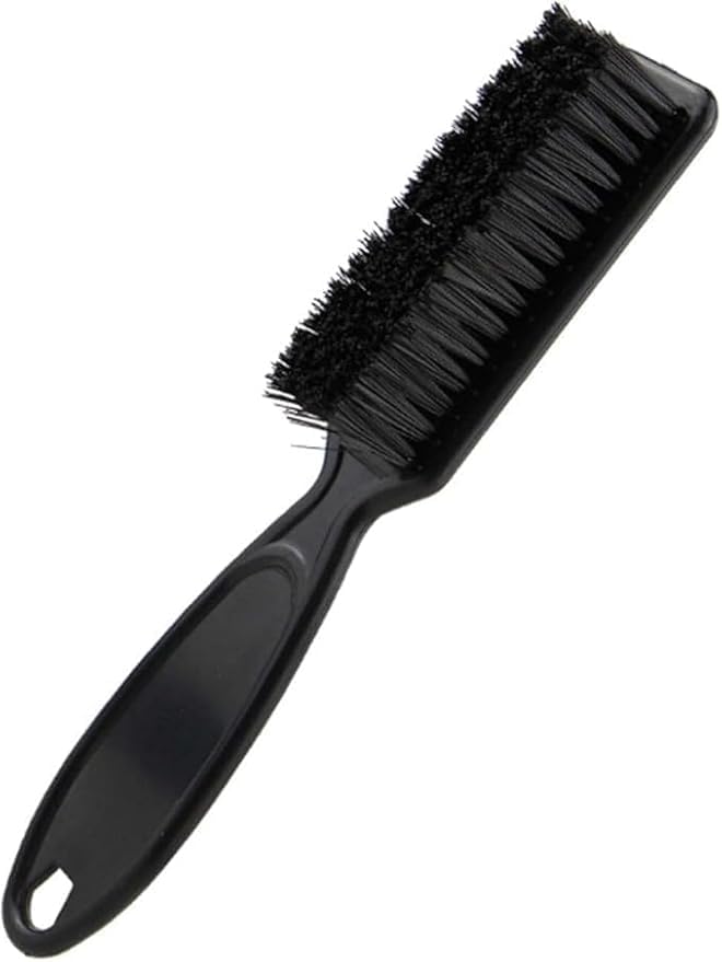 Beard Brush, Black – Ergonomic Grooming Tool for Facial Hair, Stiff Bristles for Beard & Moustache Styling, Clipper and Trimmer Brush, Compact & Portable, Perfect Comb for Daily Care (1 Piece)