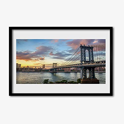 Affiche encadrée 60x40 cm pour habiller un mur vide avec l'architecture de la ville
