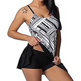 Damen Badebekleidung ---- bathing suit panties g-string zweiteilige gepolstert leopard print strandmode einteiliger streifen schwimmanzug padded rückenfrei zweiteilig v-ausschnitt women sets schalen cups welle punkt wrap fashion badehose sommer blumenmuster two piece tankini triangle elegant