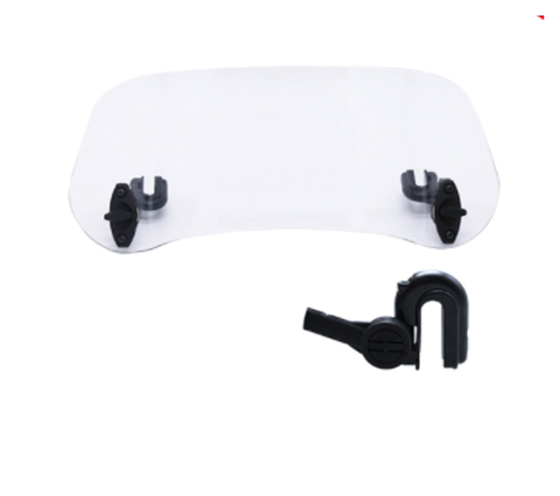 Extension de pare-brise de moto réglable WZUNHUANG déflecteur universel