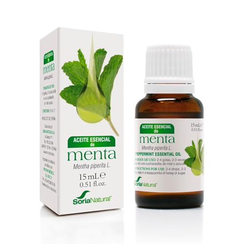 Soria Natural Menta Aceite Esencial – Origanum vulgare L. – Ingredientes 100% Naturales - Propiedades Terapéuticas - Aceite Esencial 100% Puro - Frasco con gotero de 15 ml.