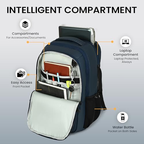 Image of HOT SHOT QUANTUM 1355| 35 L unisex laptop backpack |15.6 inch|Detachable Key Ring,|Trolley sleeve|laptop bag for men|office & college|bag for men & women