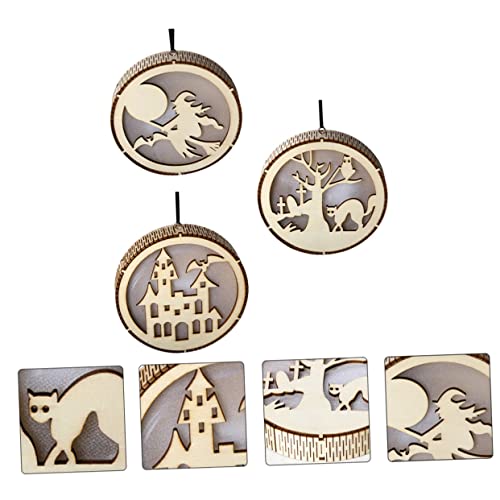 Amosfun 3 Pçs Pingente De Luz LED Presentes De Computador Lustre Enfeite Sala De Jantar Decoração Pa