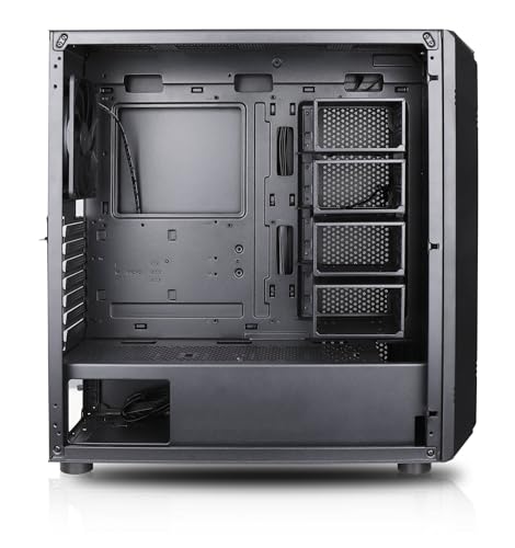 Image of Rosewill Helium NAS Black ATX Mid Tower Computer Case, Mesh Panel, 4X 140mm PWM Fan, Ideal for DIY NAS, Media Servers, or Small Business Applications