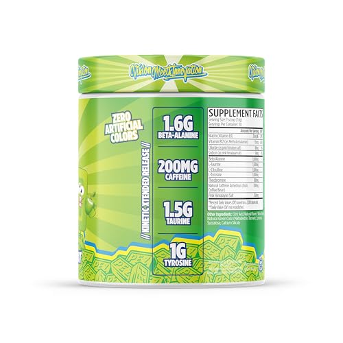 Image of KXR Pre-Workout Energy Powder | Intense Energy Pre-Workout Drink for Men and Women| Improves Performance - Enhanced Focus & Increased Endurance | 30 Servings (Sport PEZ Sour Green Apple)