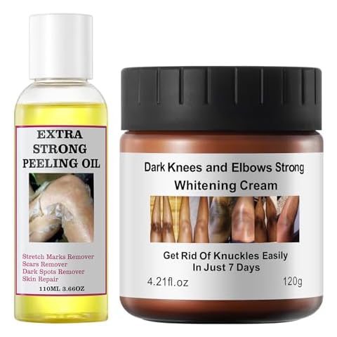 Peeling Oil for Dark Skin, Yellow Peeling Oil, Strong Peeling Oil Extra Strength, Exfoliating Peeling Solution for Body All Skin Type Dark Knuckle Remover Dark Spot Corrector Dark Underarm Cream Cover