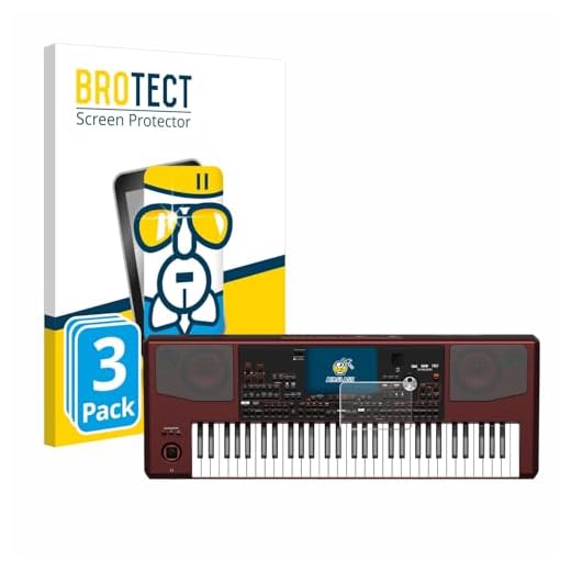 BROTECT Protector Pantalla Cristal para KORG Pa700 Protector Vidrio (3 Unidades) - [Dureza 9H, Anti-Arañazos]