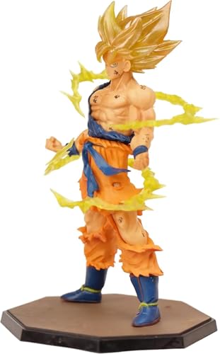 Image of Goku Action Figure 17cm Dragon Ball Z Anime Collectible PVC Toy with Stand, Multicolor Superhero Figurine for Car Dashboard Home Decor Office Desk Gift for Kids Adults Anime Fans (Goku VI)